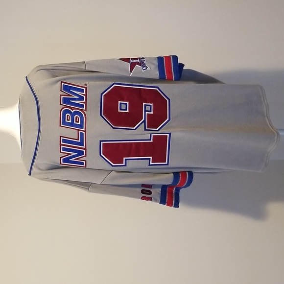 NWT! Big Boy Headgear Negro League Detroit Stars NLBM Gray, Red and Blue Jersey - Picture 3 of 7